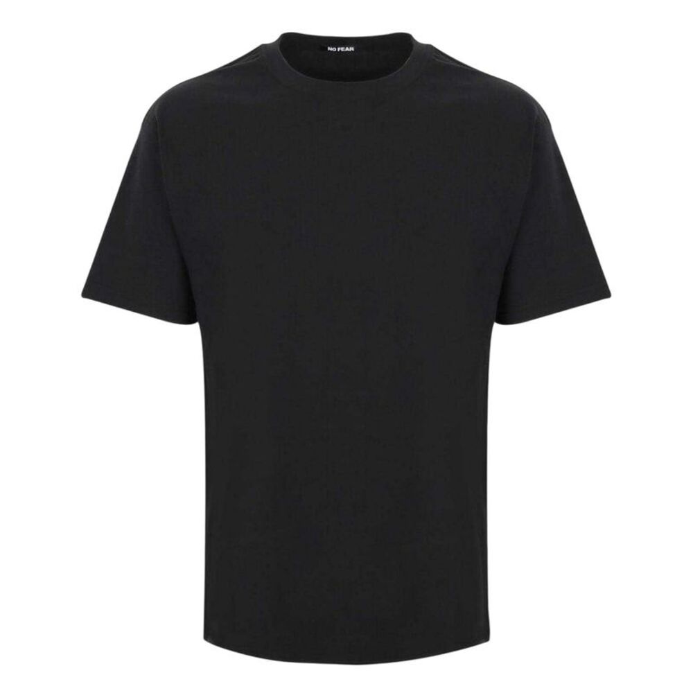 No Fear Mens Plain Cotton T-Shirt / Black
